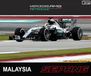 yapboz Hamilton GP Malezya 2015